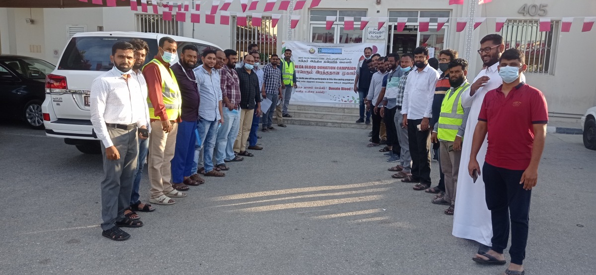 QITC members during the blood donation campaign at HMC.