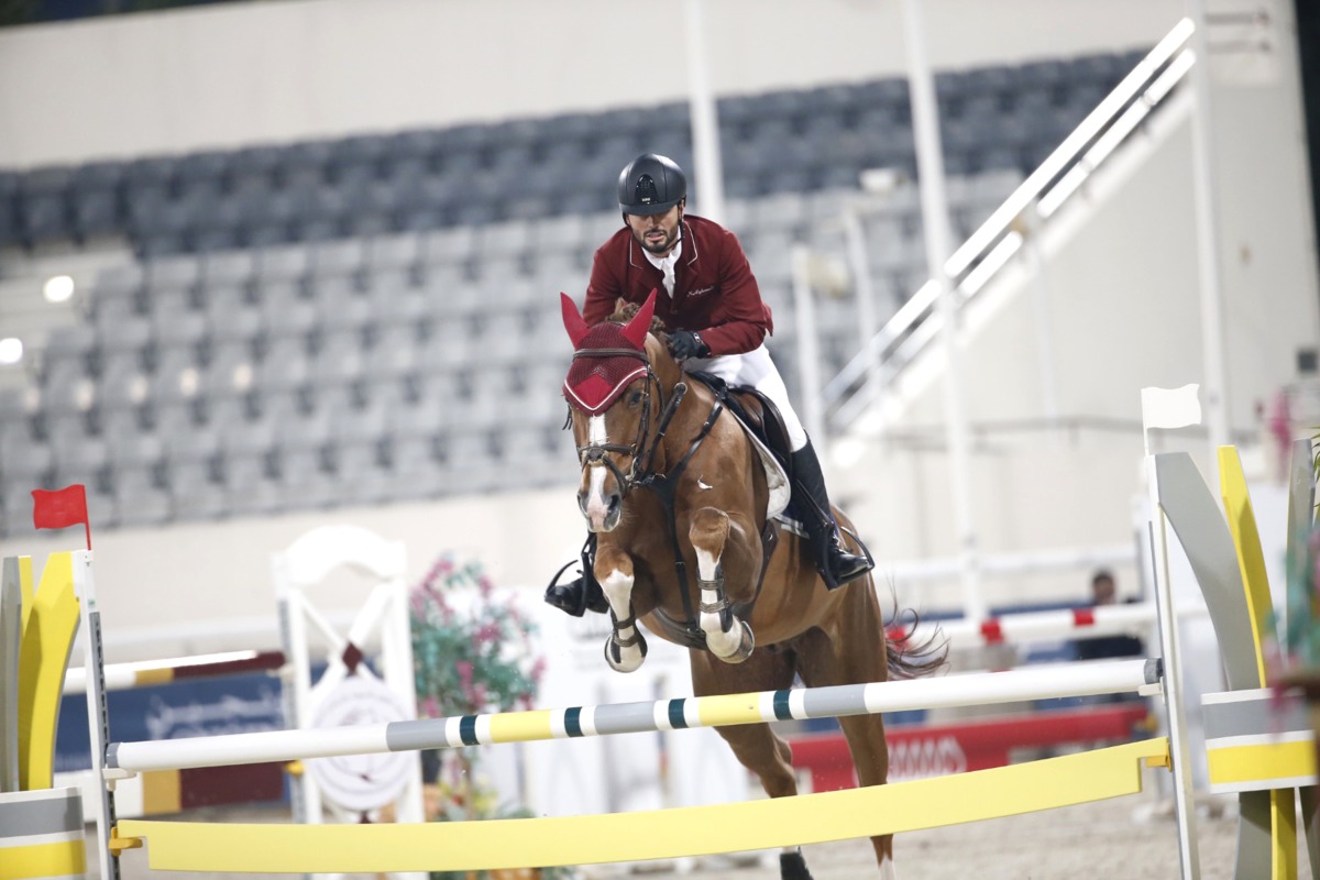 Nasser Al Ghazali astride What A Pleasure.