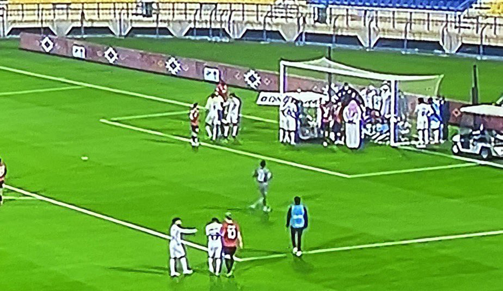 Screenshot from the match