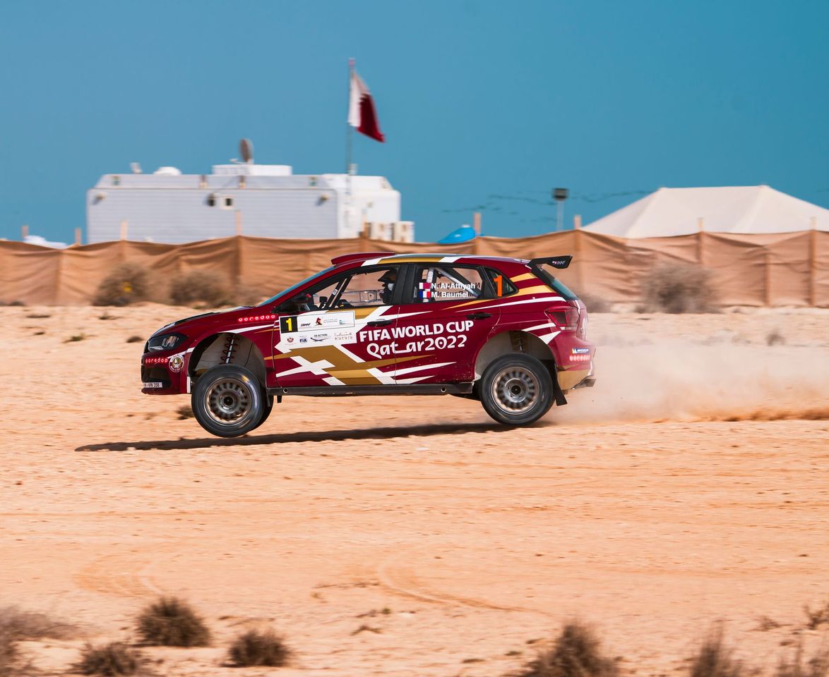 Nasser Saleh Al Attiyah in action during the previous edition of the Qatar International Rally. 