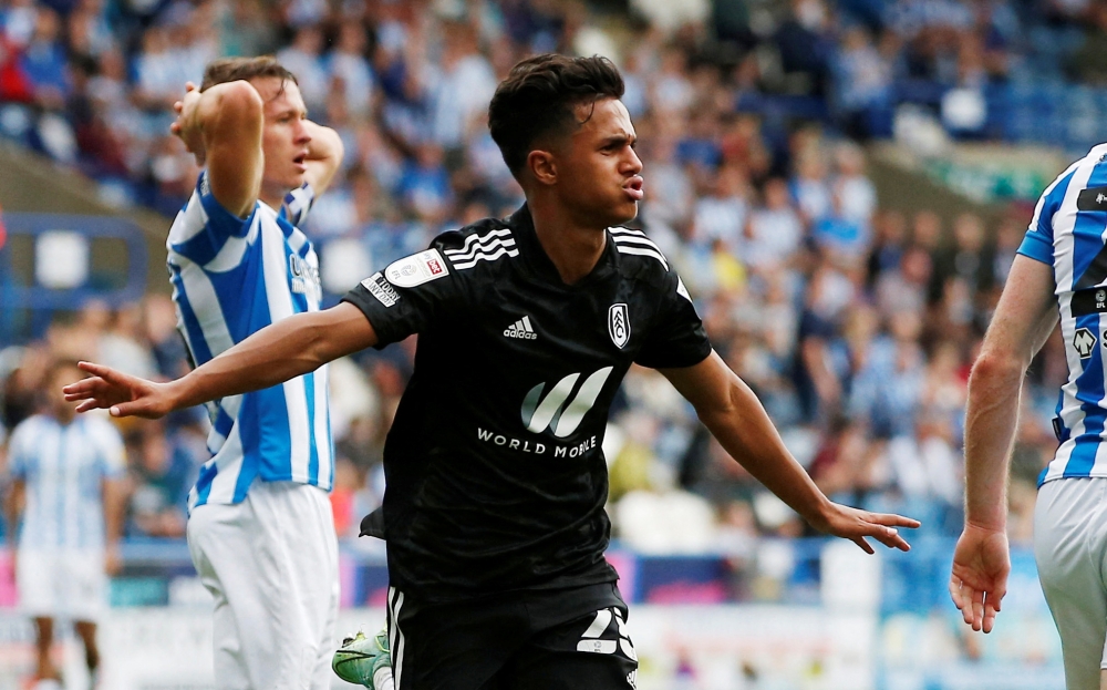 August 14, 2021 Fulham's Fabio Carvalho celebrates scoring their third goal Action Images/Craig Brough