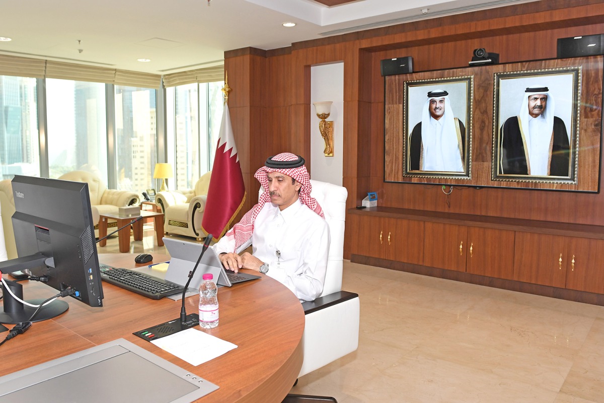 Chairman of the General Authority of Customs H E Ahmed bin Abdullah Aljammal participating in a regional meeting of the general directors of customs. 
