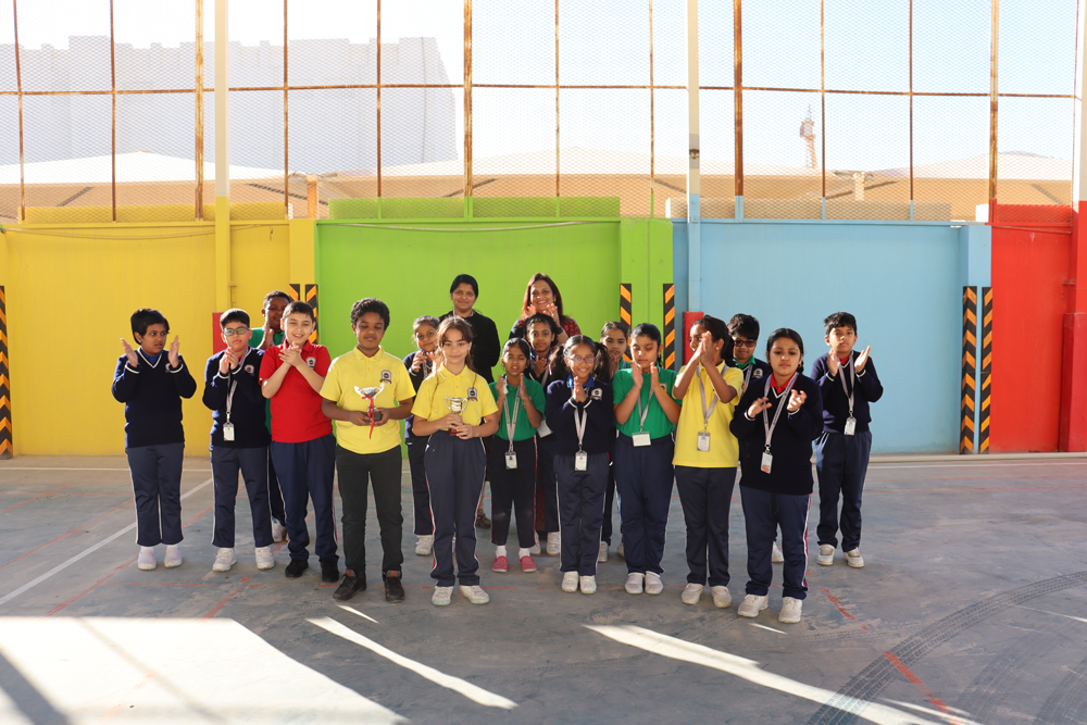 Students  during  NSD celebrations. 