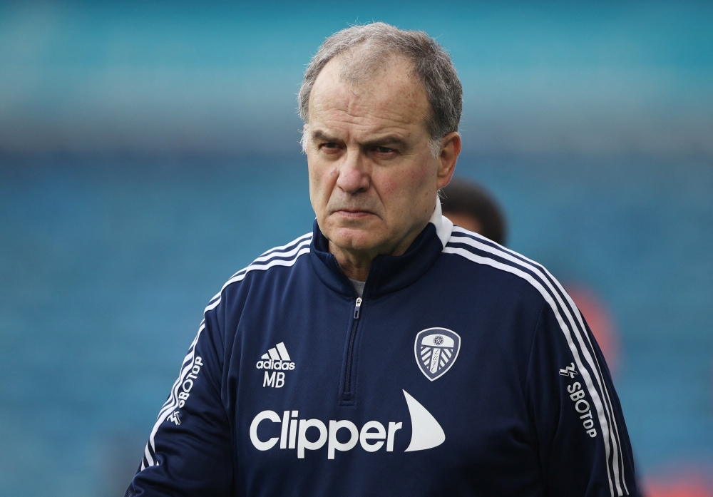 Leeds United manager Marcelo Bielsa. Reuters/Molly Darlington
