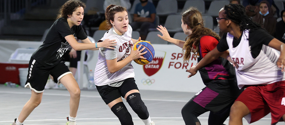 Action during the QOC Beach Games.