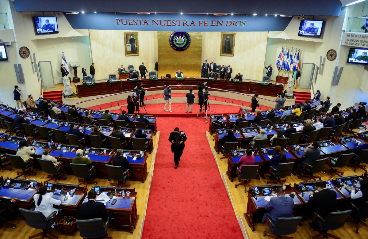 A view shows members ofThe Saviordeputies during an extraordinary session of Congress where the Assembly issued the exceptional regime, after the crime wave that left a high number of people murdered in the last two days in the country, in San Salvador,The Savior, March 27, 2022. REUTERS/Jessica Orellana
