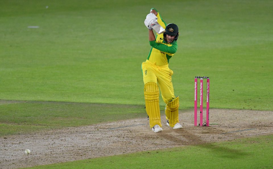 Australia's Ashton Agar in action Dan Mullan/Pool via REUTERS

