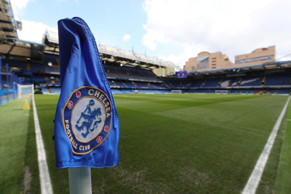 General view of the corner flag inside the stadium before the match Reuters/Chris Radburn 
