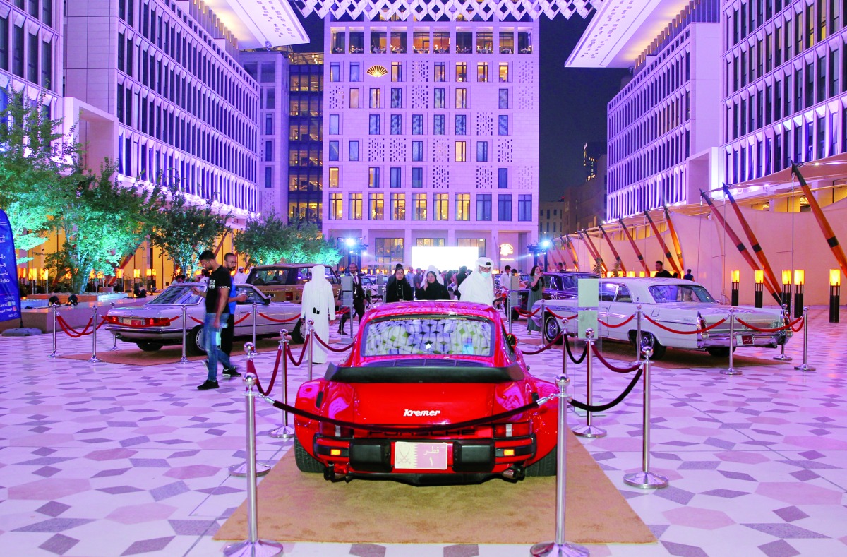 Cars on display at the Baraha Classic Car Exhibition at the Msheireb. All pics: Salim Matramkot/The Peninsula