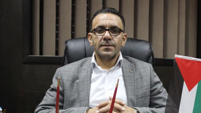 Governor of Jerusalem (Al Quds) for the Palestinian Authority Adnan Ghaith in his office.