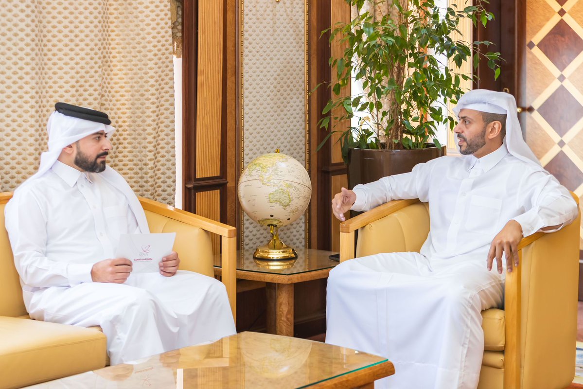  Hassad CEO Eng. Mohammed Al Sadah being interviewed by QNA 