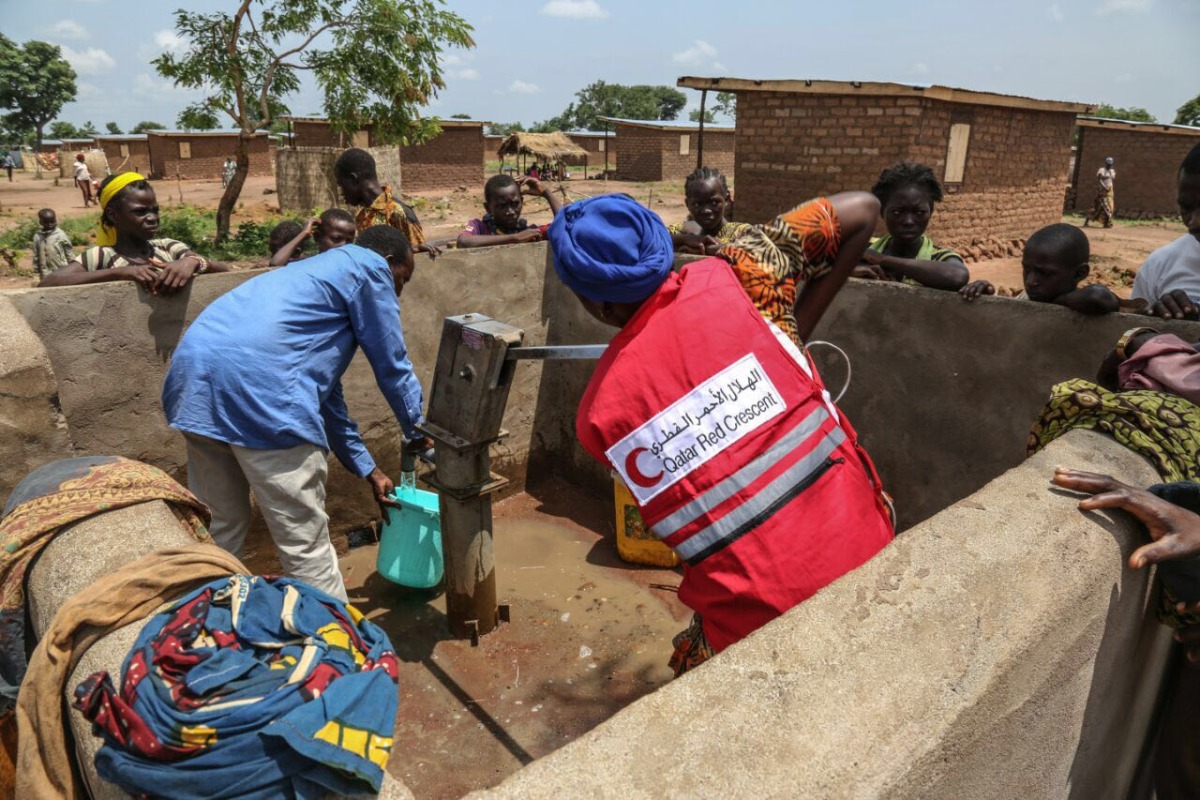 A water project implemented by QRCS.
