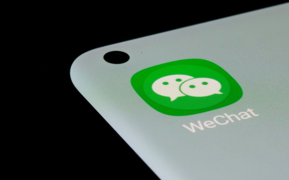 WeChat app is seen on a smartphone in this illustration taken, July 13, 2021. REUTERS/Dado Ruvic/Illustration