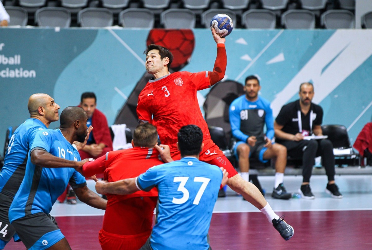 An Al Duhail player prepares to score against Al Wakrah.