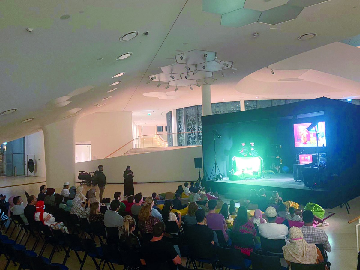 Audience watching the play at Minaretein in Education City.
