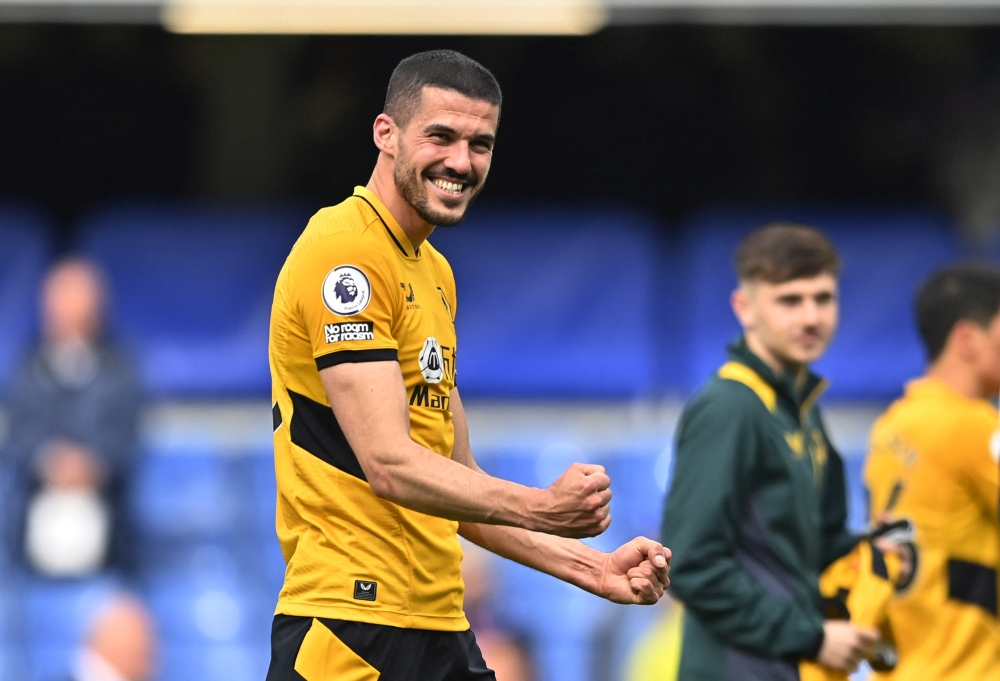 Wolverhampton Wanderers' Conor Coady celebrates after the match REUTERS/Tony Obrien