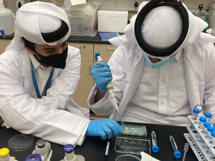 Students during internship