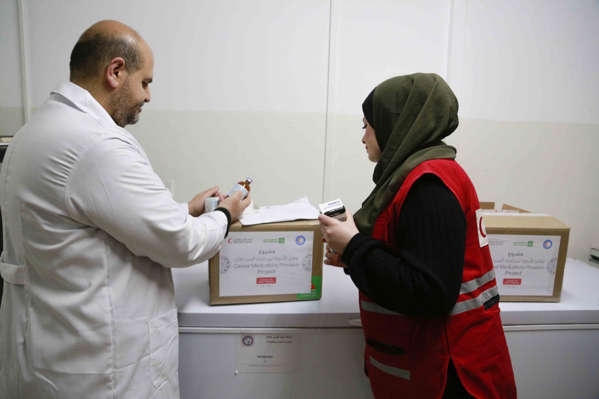 Providing cancer medications to MoH in Gaza.