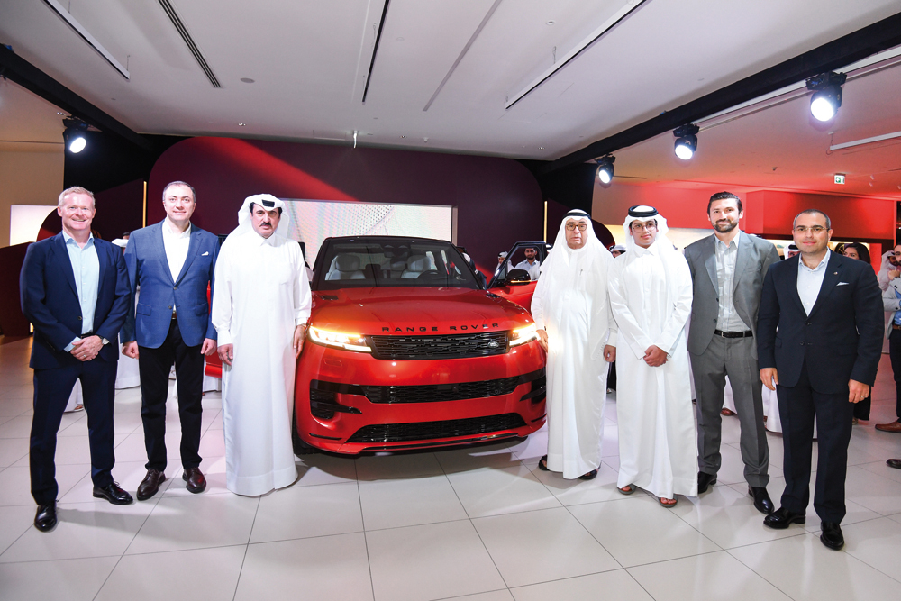 Officials during the launch of the new Range Rover Sport in Doha, recently. 