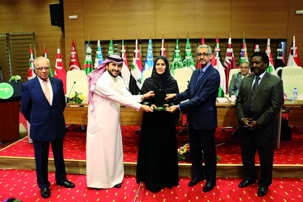 ALECSO held the honouring ceremony for Deputy Speaker of the Shura Council H E Dr. Hamda bint Hassan Al Sulaiti during its general conference in Tunisia yesterday. 