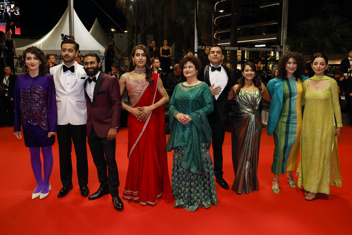 Saim Sadiq, Alina Khan, Ali Junejo, Sarwat Gilani, Sania Saeed, Rasti Farooq and producers Apoorva Guru Charan, Sana Jafri and Sarmad Khoosad of the film 