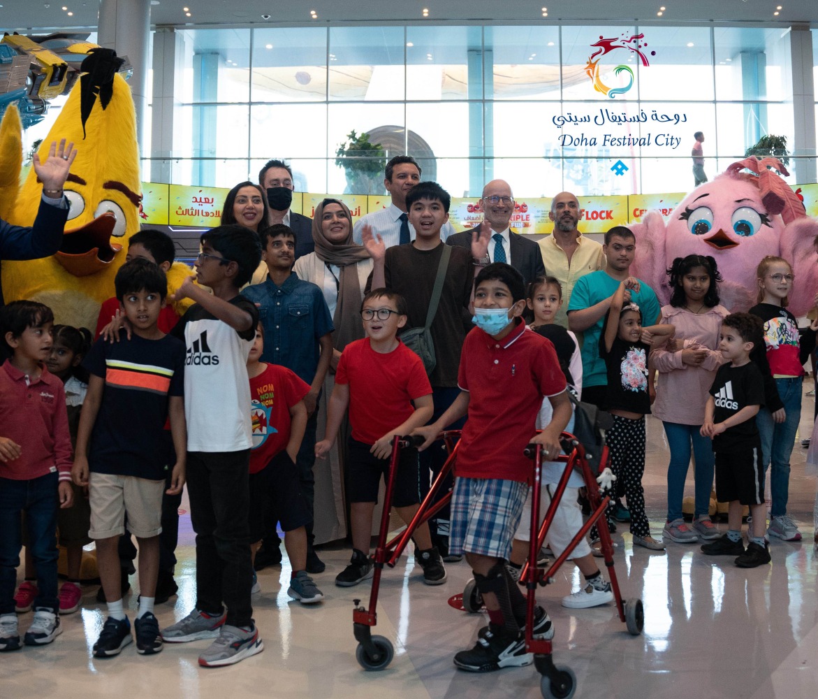 Some of the children hosted by DFC.