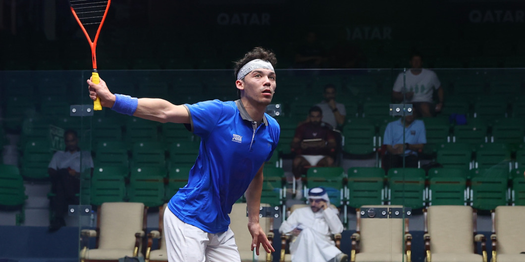 Victor Crouin in action in Doha