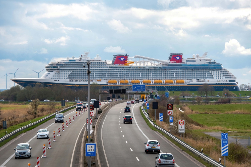 'The Wish,' Disney's new cruise ship. (Reuters)