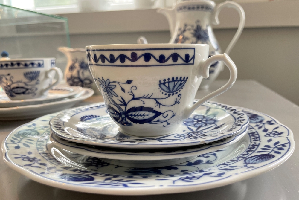Tableware manufactured at the Kahla household and hotel porcelain factory is pictured in Kahla, Germany, June 29, 2022. (Reuters/Frank Simon)