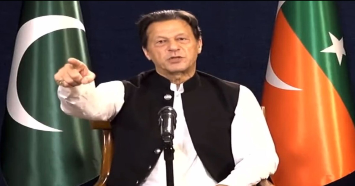 Pic: Screengrab from PTI video.