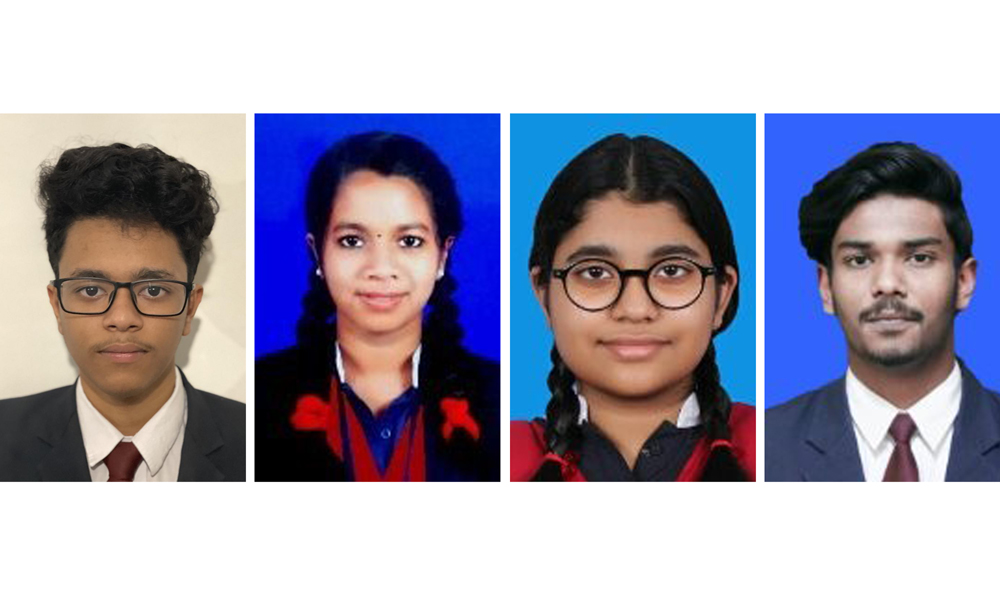 FROM LEFT: Aman Russell, Lavanya K Baiju, Niya Ann Raji and Akhil Anvar