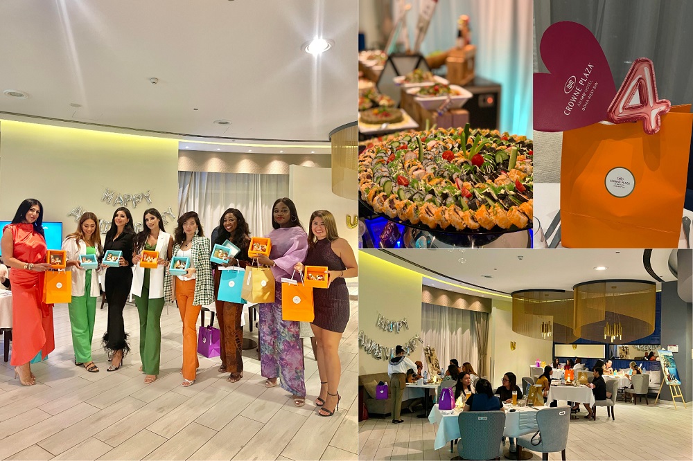 A view of Crowne Plaza Doha West Bay during 4th anniversary celebrations.