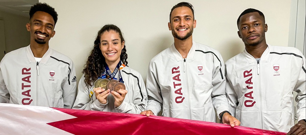 Qatar athletics team won seven medals including three gold, three silver and one bronze in Konya. 