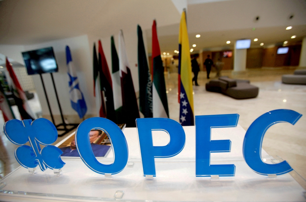 The OPEC logo pictured ahead of an informal meeting between members of the Organization of the Petroleum Exporting Countries (OPEC) in Algiers, Algeria, on September 28, 2016. File Photo / Reuters