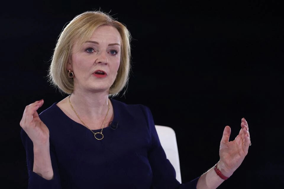 Conservative leadership candidate Liz Truss speaks as she is interviewed by British radio host Nick Ferrari during a hustings event, part of the Conservative party leadership campaign, in London, Britain August 31, 2022. REUTERS/Hannah McKay