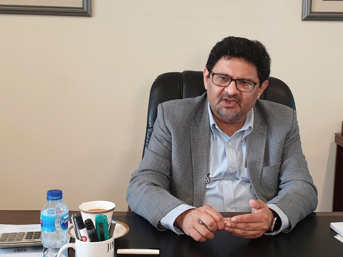 File photo of Pakistan’s finance minister Miftah Ismail 