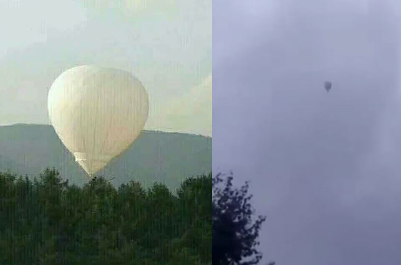 Screen grab of a video being shared online 