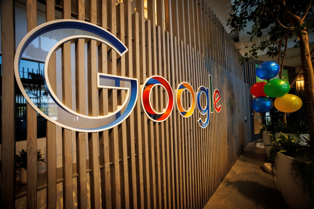 A view of the main lobby of building BV200, during a tour of Google's new Bay View Campus in Mountain View, California, US, on May 16, 2022. (REUTERS/Peter DaSilva)