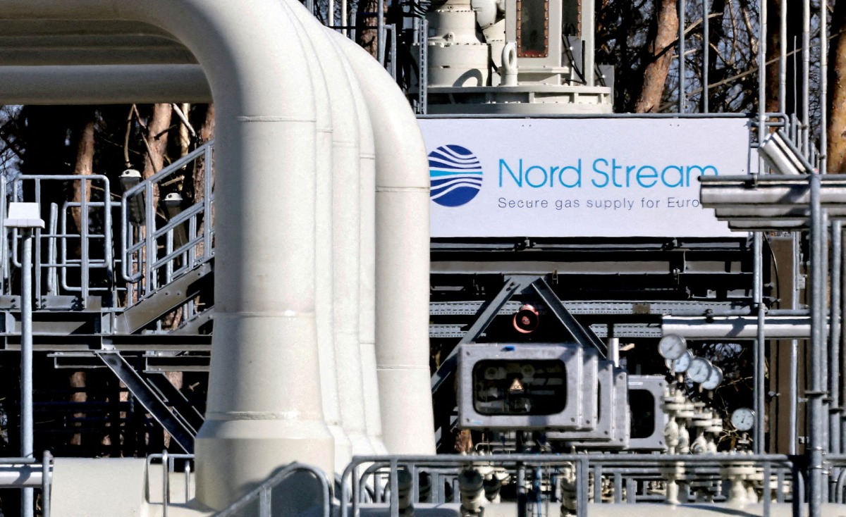 Pipes at the landfall facilities of the Nord Stream 1 gas pipeline are pictured in Lubmin, Germany, on March 8, 2022. File Photo / Reuters
