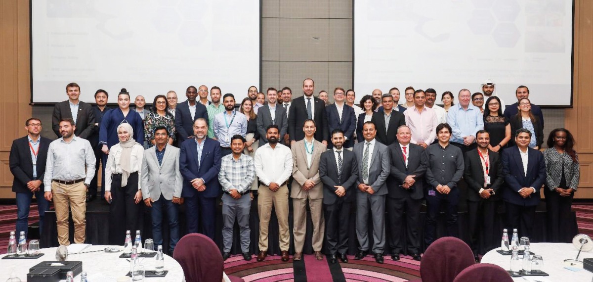 Officials and participants during TotalEnergies EP Qatar’s annual ‘HSE Contractor’s Forum’ recently.  