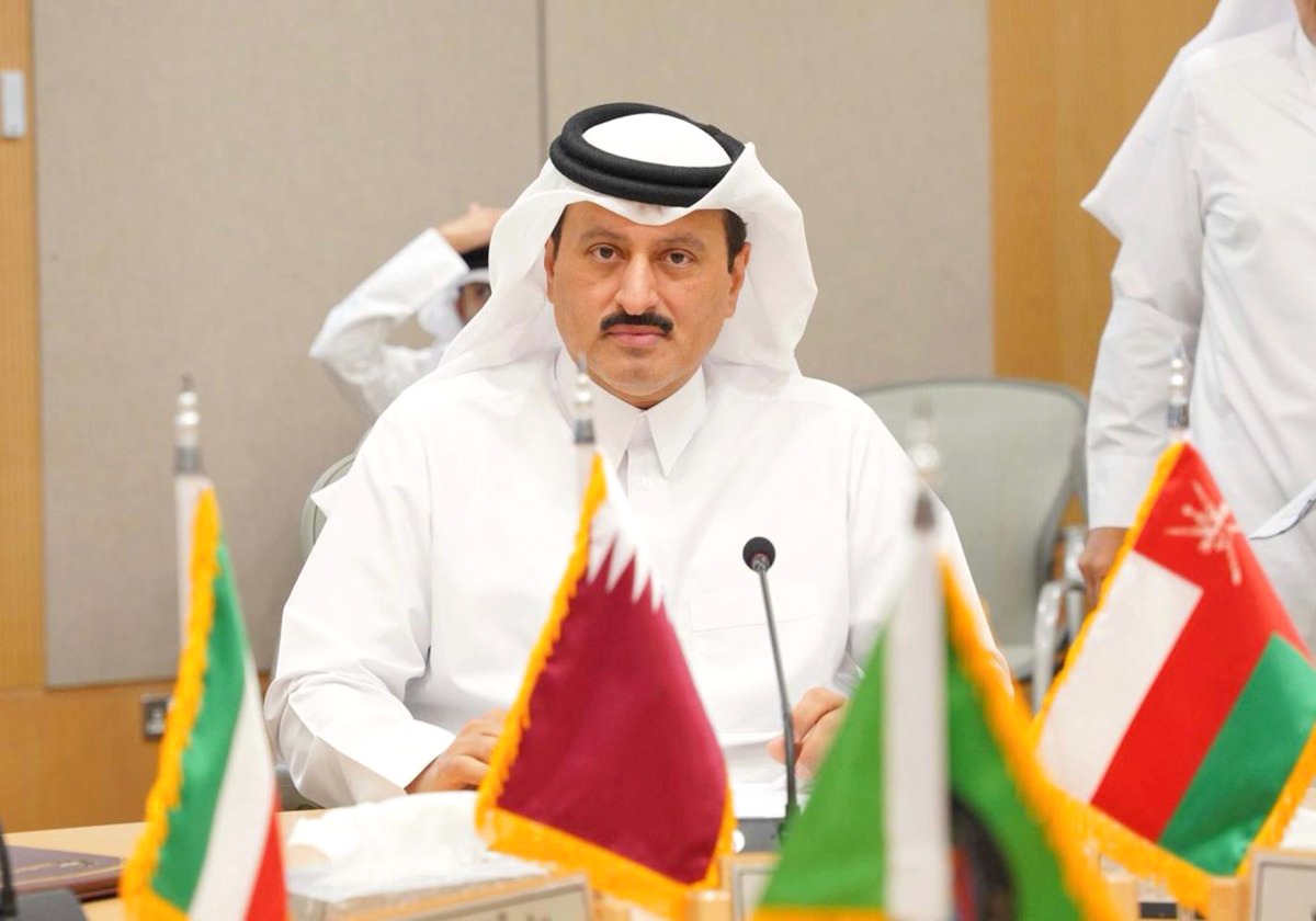 Undersecretary of the Ministry of Commerce and Industry H E Sultan bin Rashid Al Khater, during the meeting, in Riyadh, Saudi Arabia. 