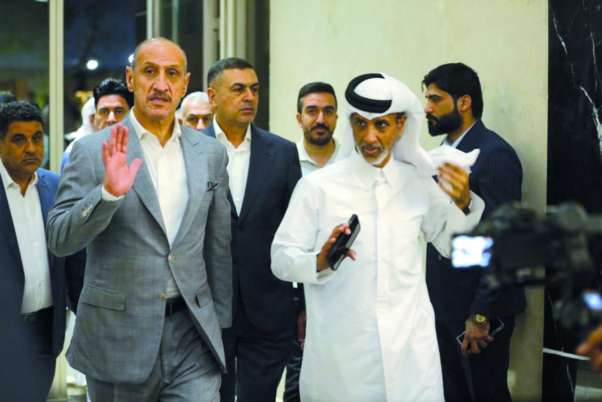 Qatar Football Association President Sheikh Hamad bin Khalifa bin Ahmed Al Thani, who also heads the Arab Gulf Cup Football Federation reached Basra yesterday ahead of the draw.   