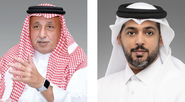 Khalifa Abdulla Turki Al Subaey (left), Chairman and Managing Director of QIC Group and Salem Khalaf Al Mannai, Group Chief Executive Officer at QIC.
