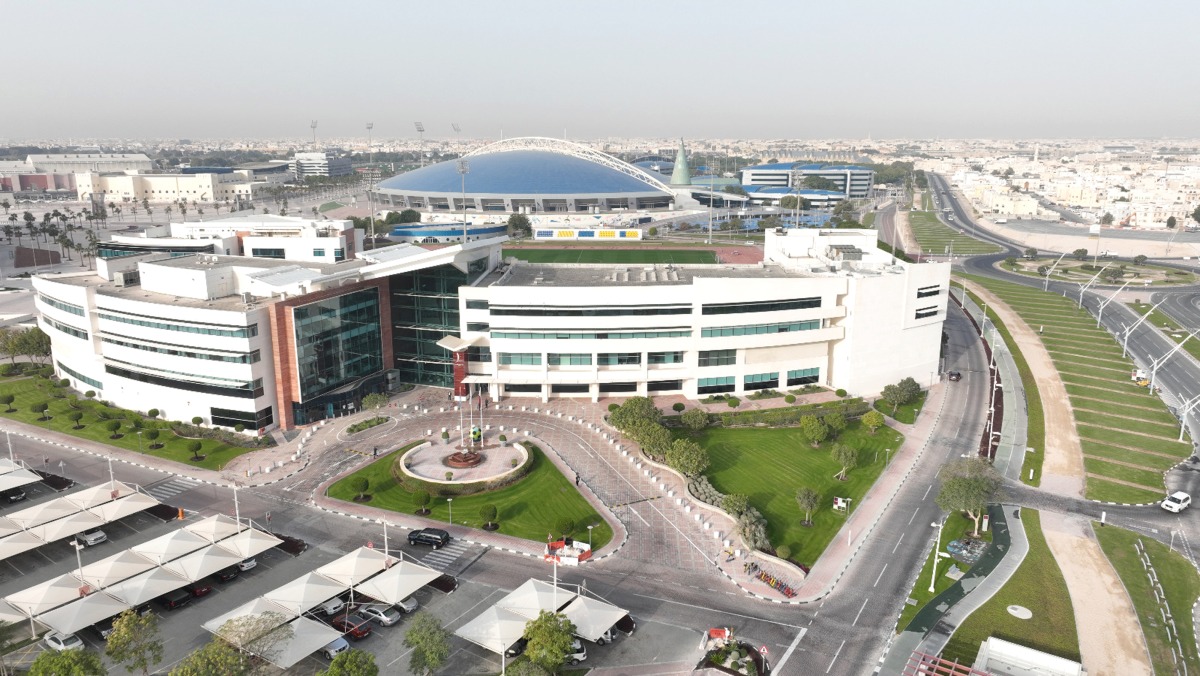 A view of Aspetar, orthopaedic and sports medicine hospital, located at Aspire Zone. 