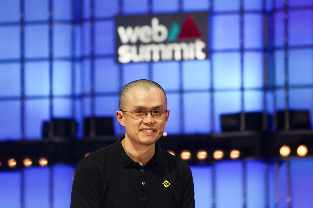 Changpeng Zhaom Co-founder & CEO of Binance speaks during the opening ceremony of Web Summit, Europe's largest technology conference, in Lisbon, Portugal, on November 1, 2022. REUTERS/Pedro Nunes