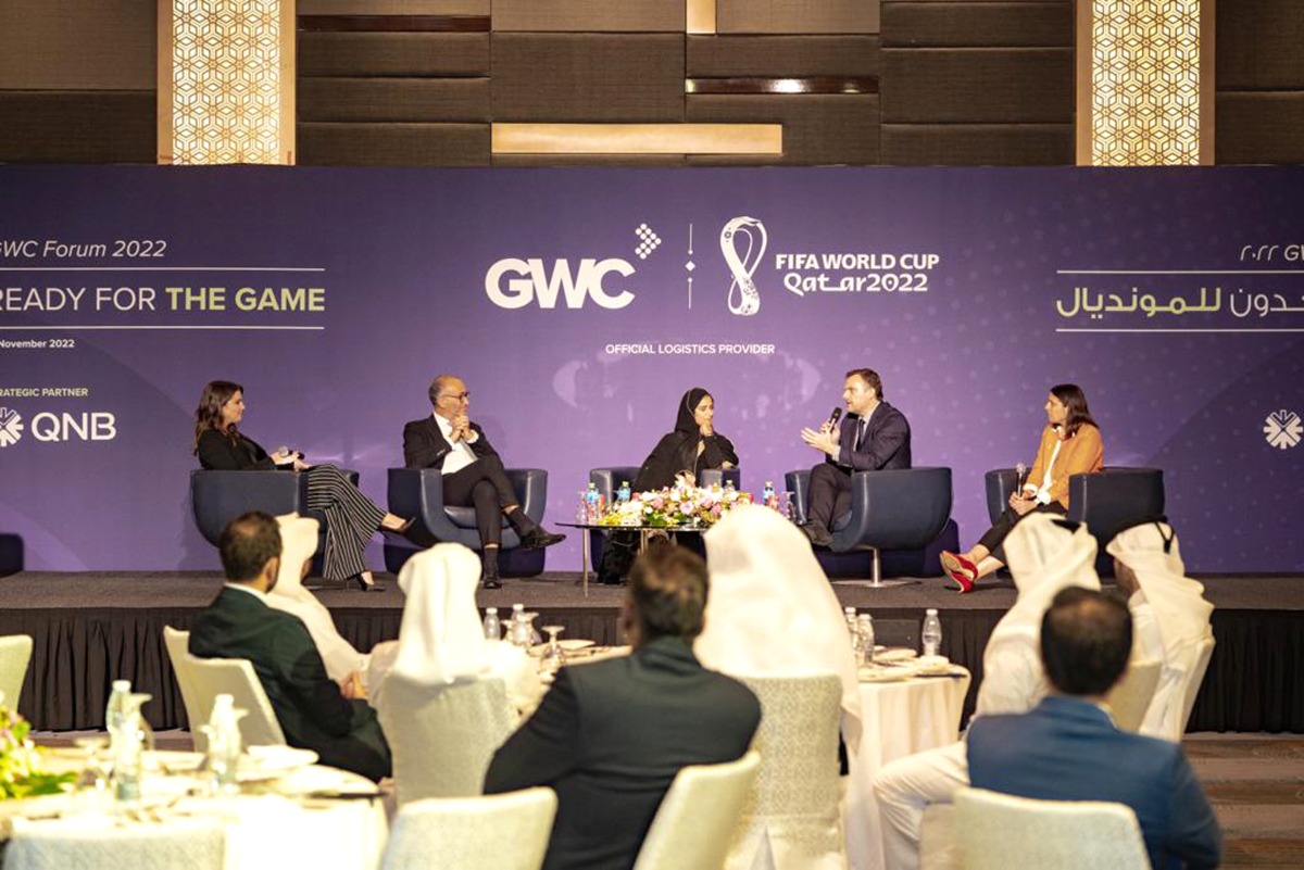 Panellists during a panel discussion at the GWC Forum 2022.