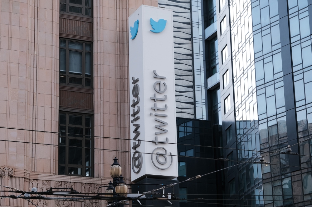 Twitter headquarters stands on Market Street on November 4, 2022 in San Francisco, California. David Odisho/Getty Images/AFP
