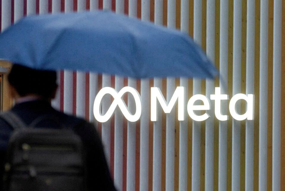 The logo of Meta Platforms is seen in Davos, Switzerland, on May 22, 2022.  File Photo / Reuters
