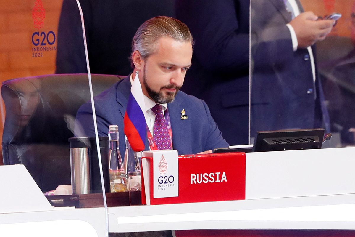 Russian Deputy Finance Minister Timur Maksimov attends the G20 Finance Ministers and Central Bank Governors Meeting in Nusa Dua, Bali, Indonesia, 15 July 2022. (Made Nagi/Pool via Reuters)