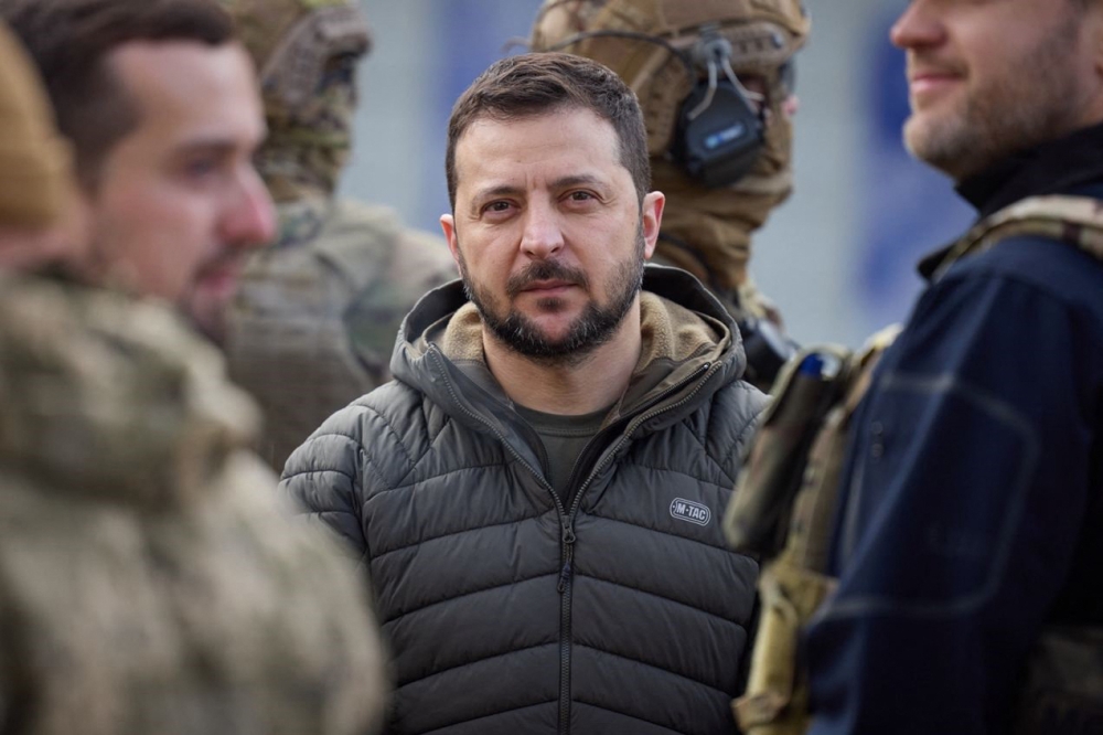 Ukrainian President Volodymyr Zelensky. (Photo by Handout / UKRAINIAN PRESIDENTIAL PRESS SERVICE / AFP)